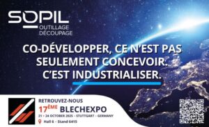 Sopil à Blechexpo 2025 co-developpement decoupage outillage