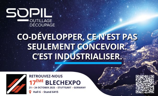 Sopil à Blechexpo 2025 co-developpement decoupage outillage